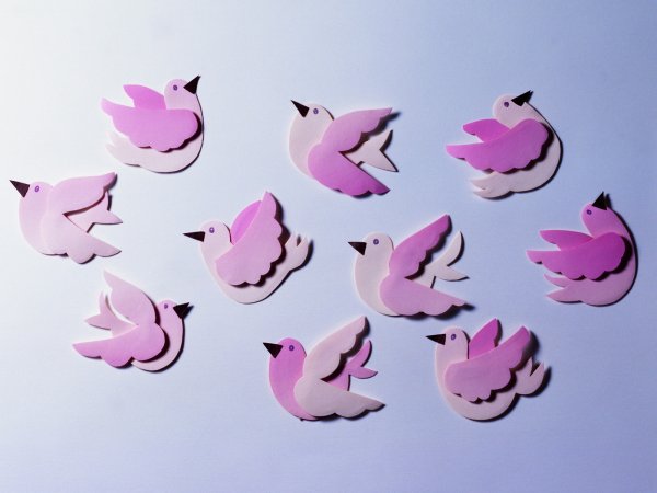 Объёмная аппликация из бумаги