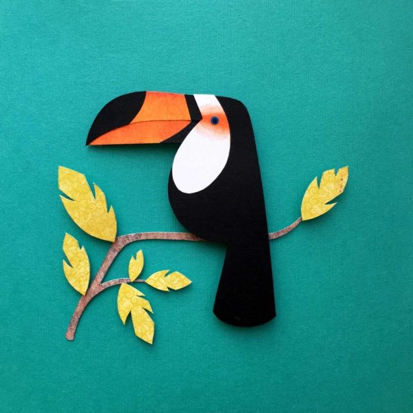 Аппликация птицы