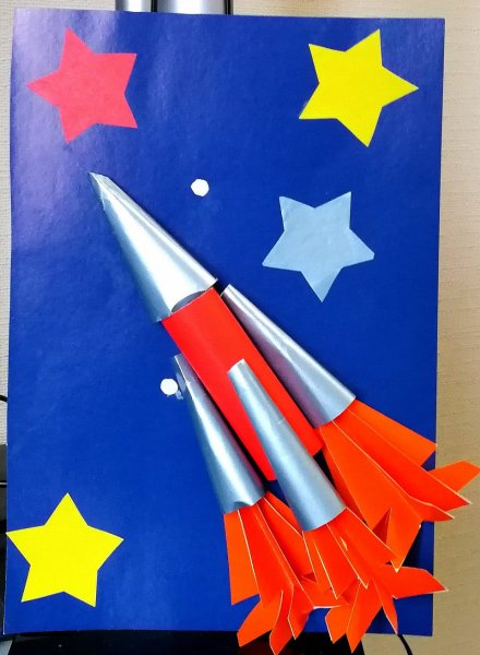 Объемная аппликация ракета