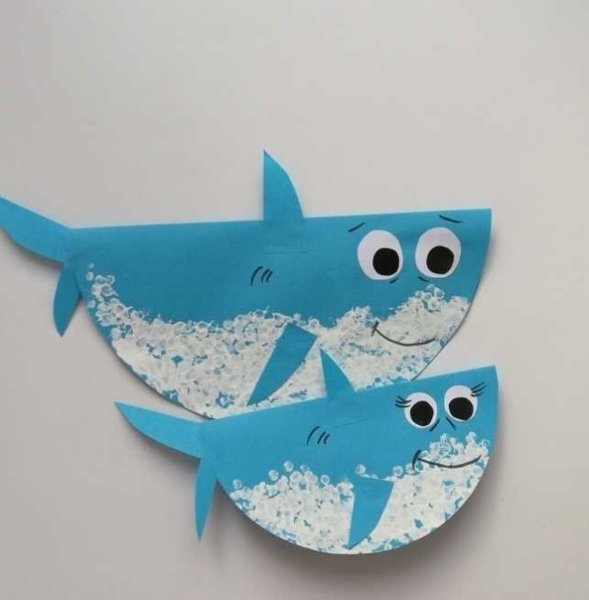 Аппликация на тему морские обитатели