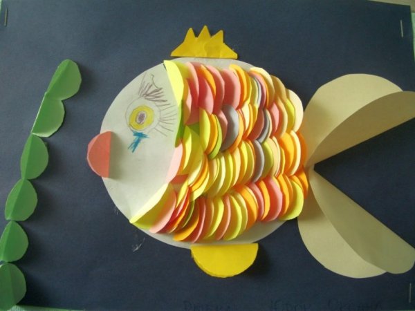 Поделка рыбка для малышей
