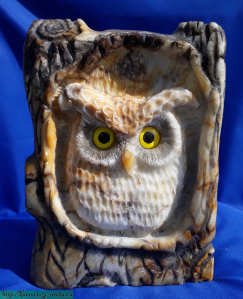 Сова в дупле поделка