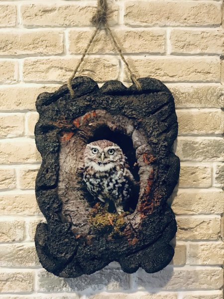 Декупаж Сова в дупле