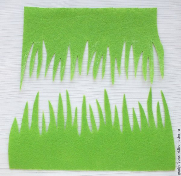 Травка из цветной бумаги
