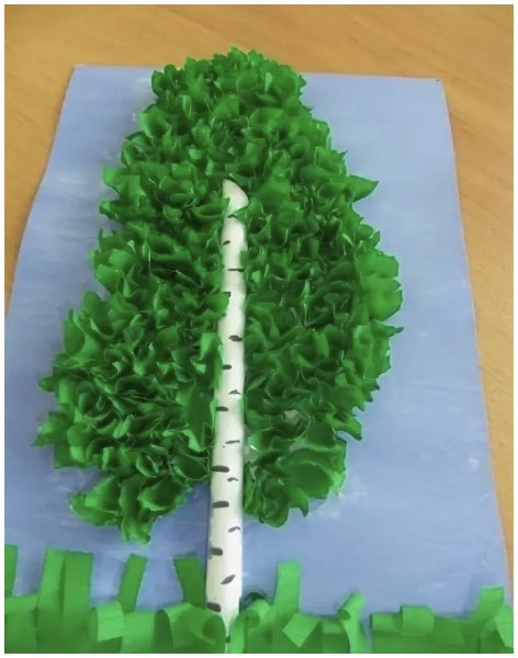 Аппликация береза