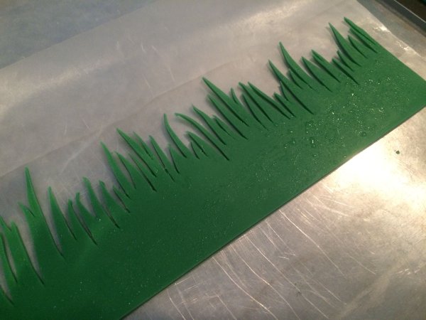 Травка из цветной бумаги