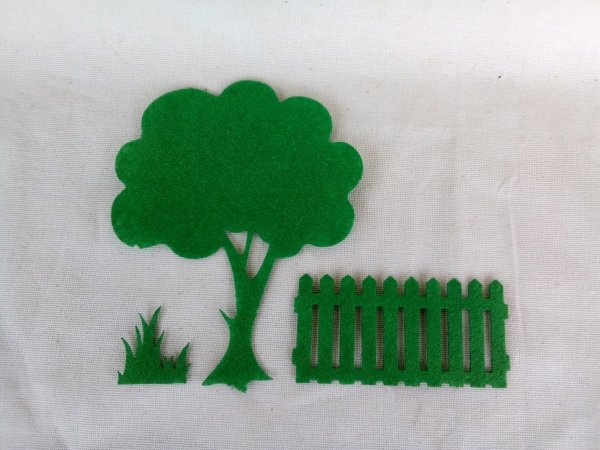 Кусты из цветной бумаги