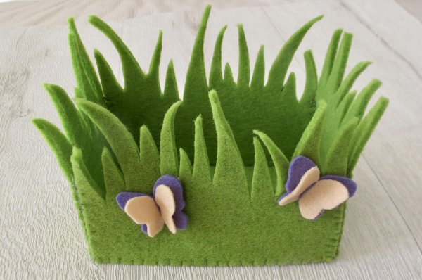 Пасхальная корзинка из фетра