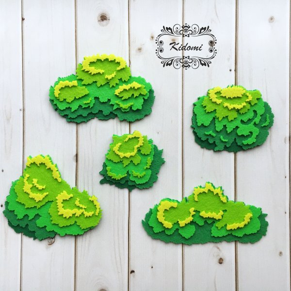 Куст из картона