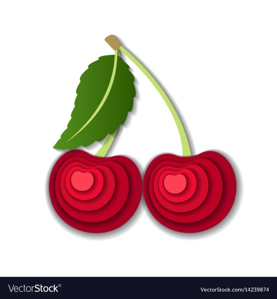 Объёмные поделки из бумаги Вишенки