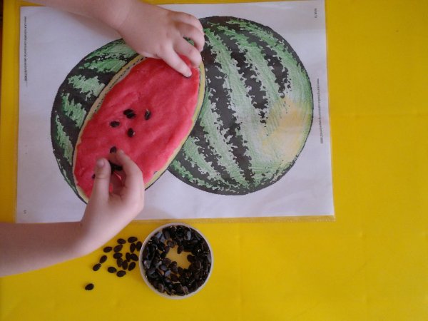 Пластилинография Арбузная долька