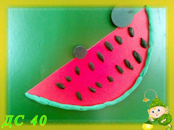 Арбузная аппликация