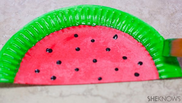 Долька арбуза Обрывная аппликация