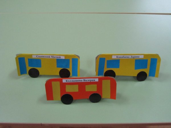 Конструирование автобус средняя группа