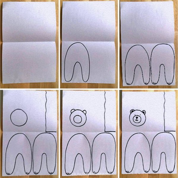 Объемная аппликация медведь