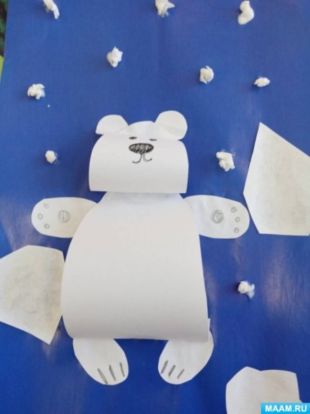 Поделка белый медведь