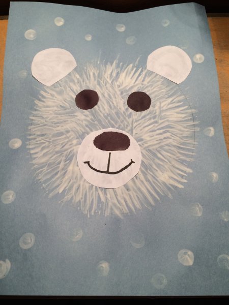 Поделка белый медведь