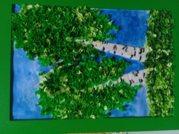 Дерево в технике торцевание