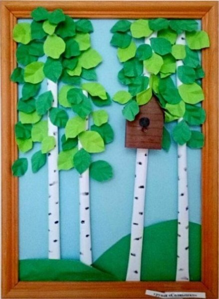 Поделка береза своими руками