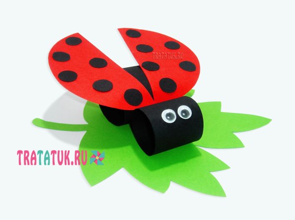 Божья коровка поделка из бумаги