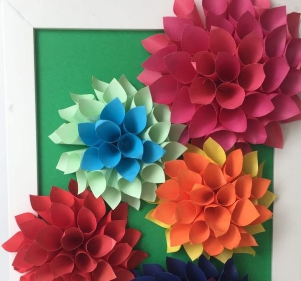 Объемная аппликация букет