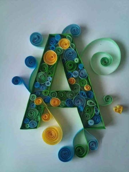 Аппликация буквы
