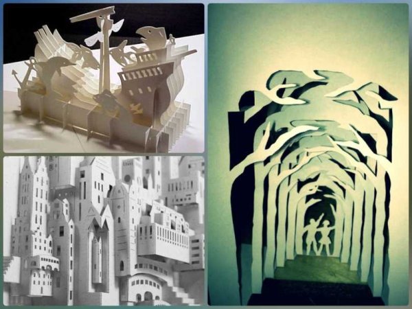 Бумагопластика архитектура