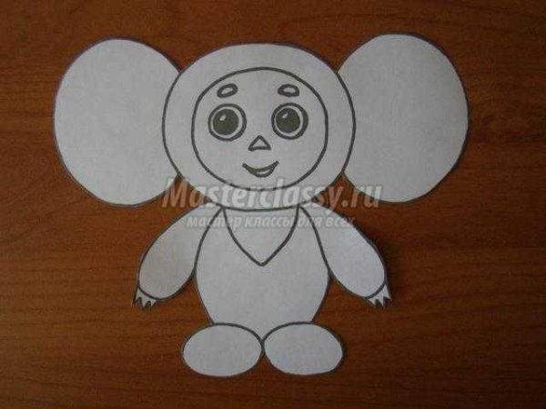 Чебурашка поделка с детьми