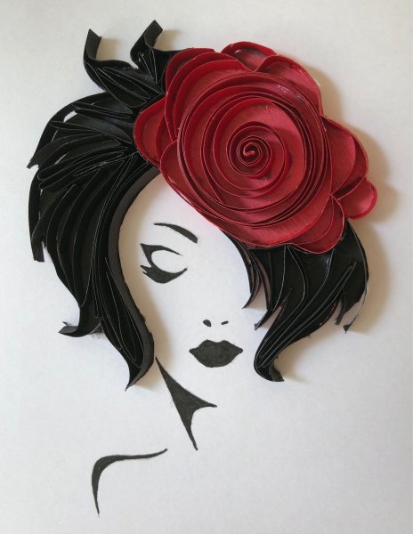 Квиллинг девушка