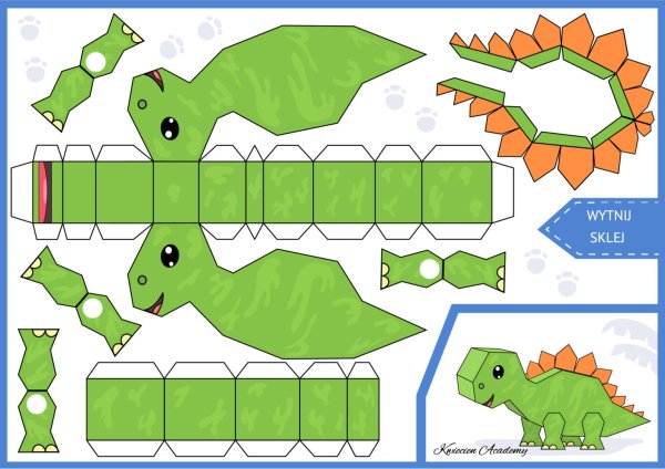 Поделка динозавр для детей