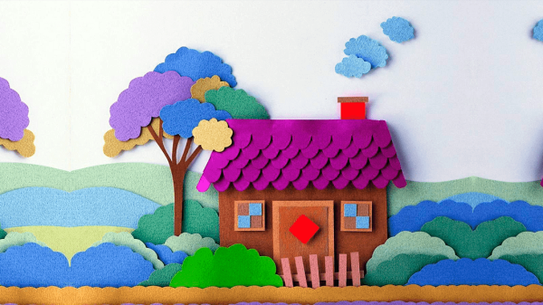 Аппликация домик