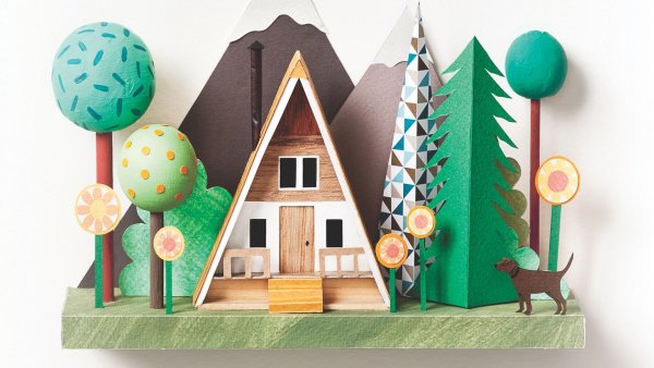 Необычный дом из бумаги