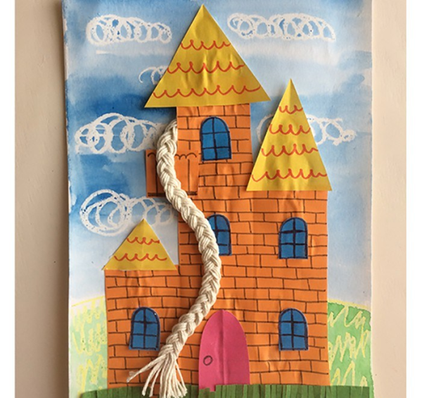 Замок аппликация для детей