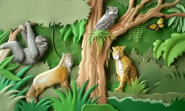 Бумажные картины Карлоса Мейра