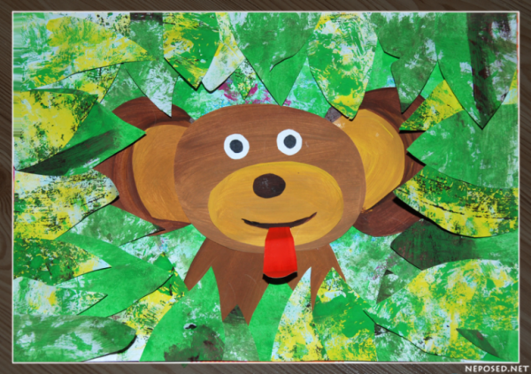 Аппликация на тему джунгли