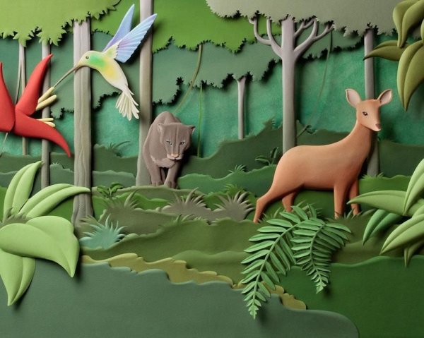 Бумажные картины Карлоса Мейра