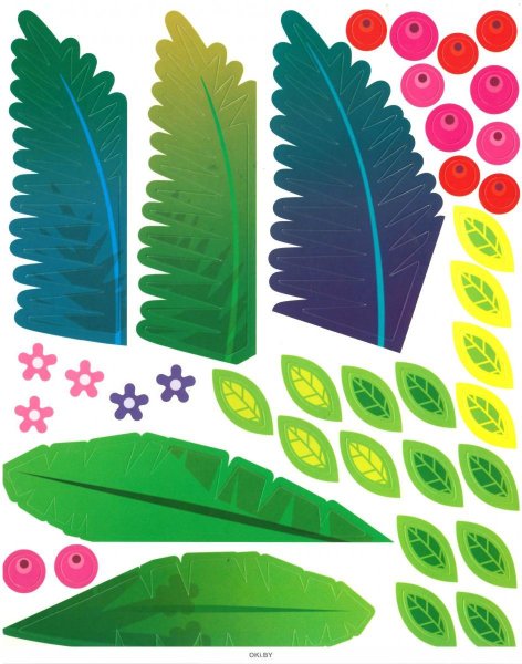 Листья на картонной основе