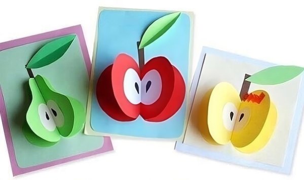 Объемные аппликации для детей