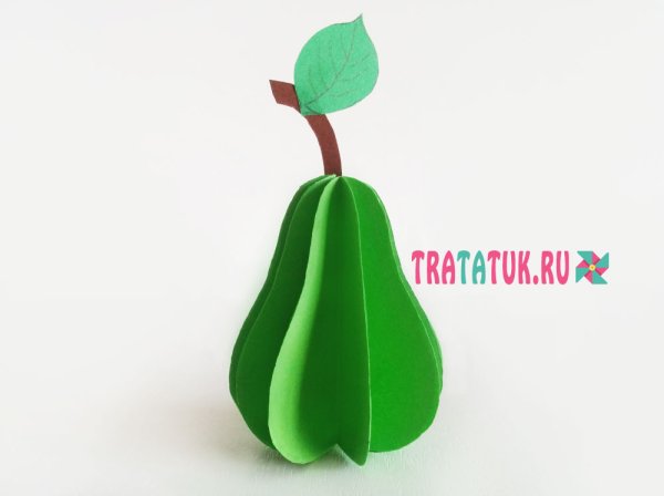 Поделки из бумаги фрукты объемные