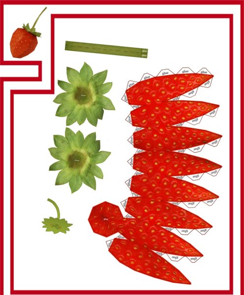 Объемные фрукты