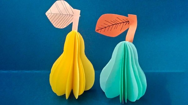 Фрукты из бумаги