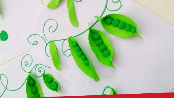 Поделка горох
