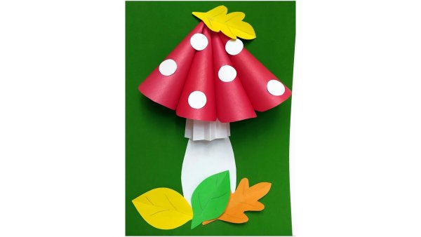 Аппликация из цветной бумаги