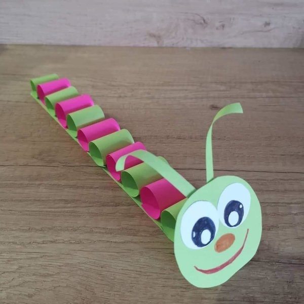 Гусеница поделка для детей