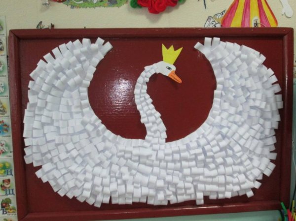 Поделка лебедь