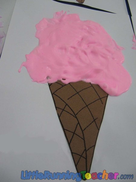 Аппликация мороженое