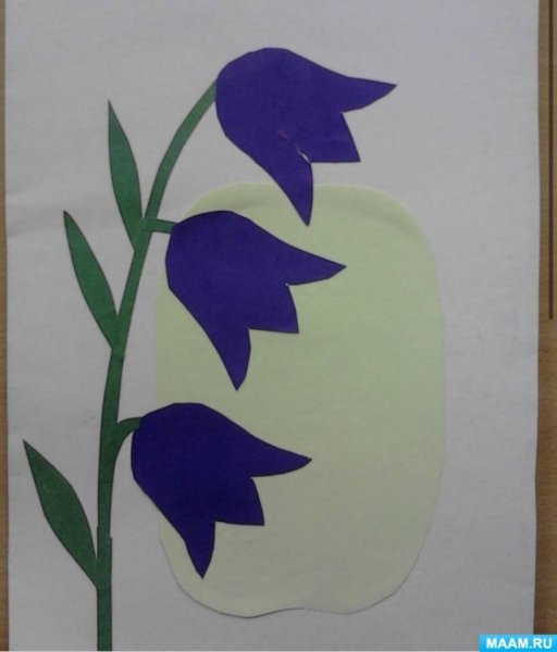 Аппликация на тему весенние цветы