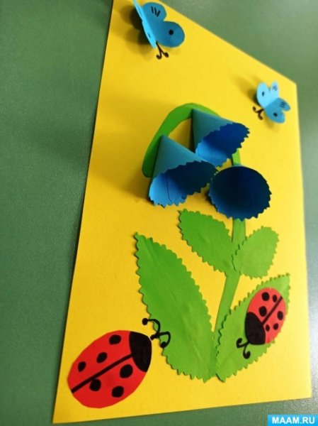 Поделки из бархатной бумаги для детей