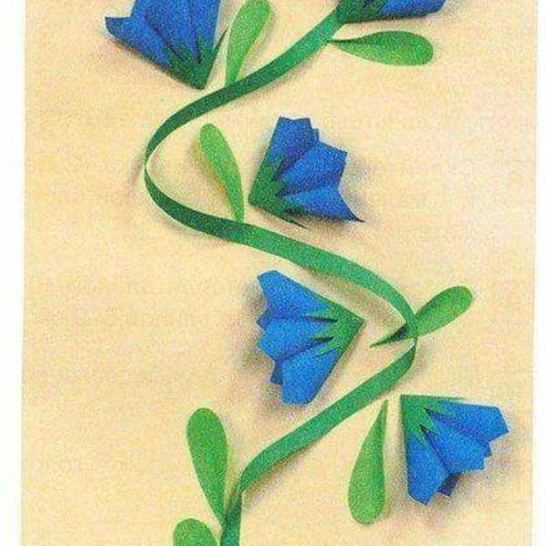 Объёмная аппликация из бумаги