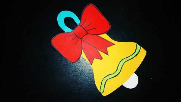 Колокольчик из картона